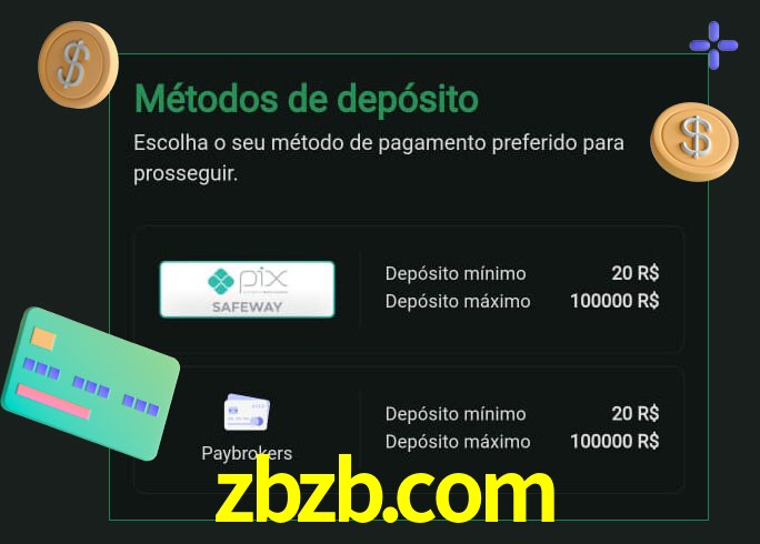 O cassino zbzb.com oferece uma grande variedade de métodos de pagamento